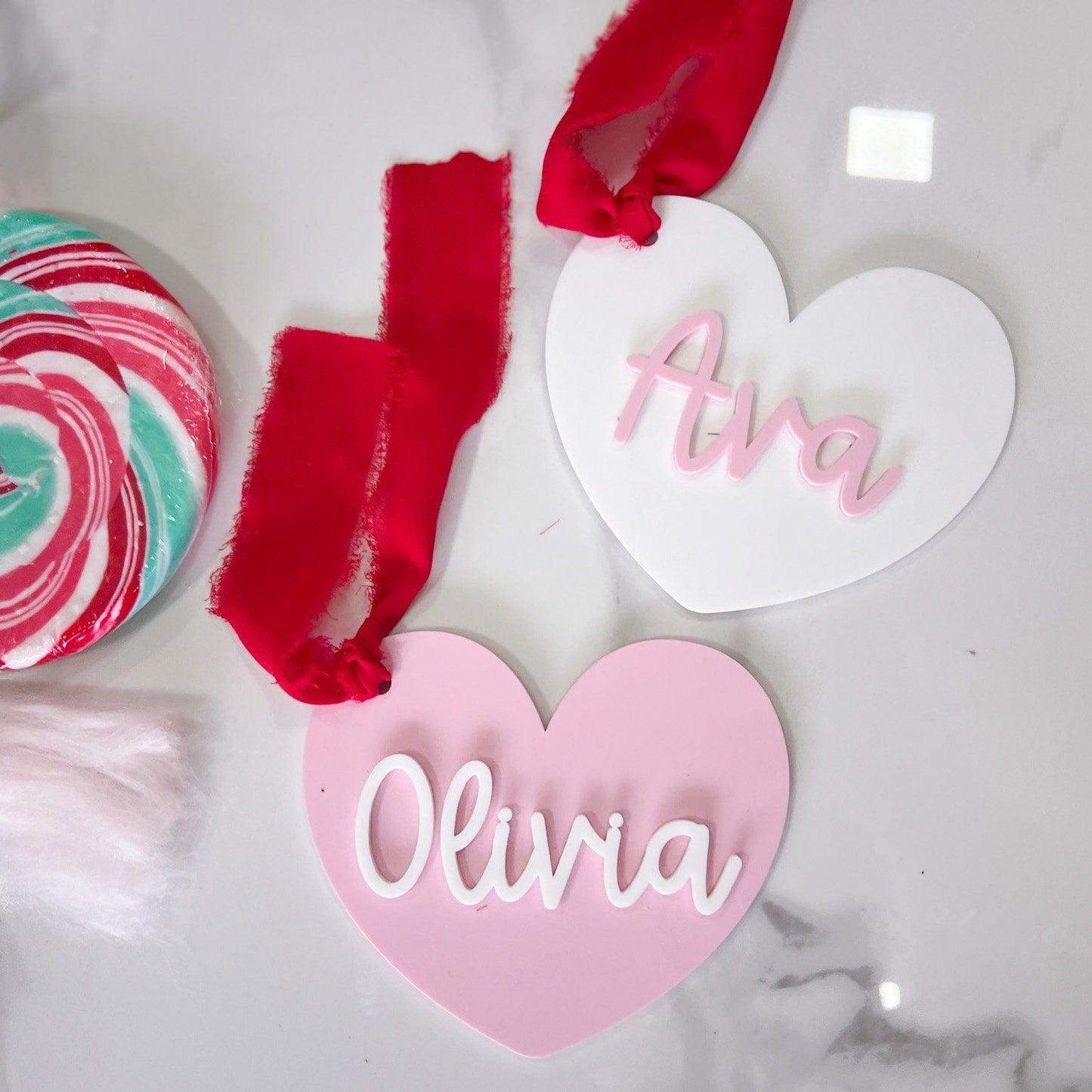 Personalized Heart Valentines Day Tag