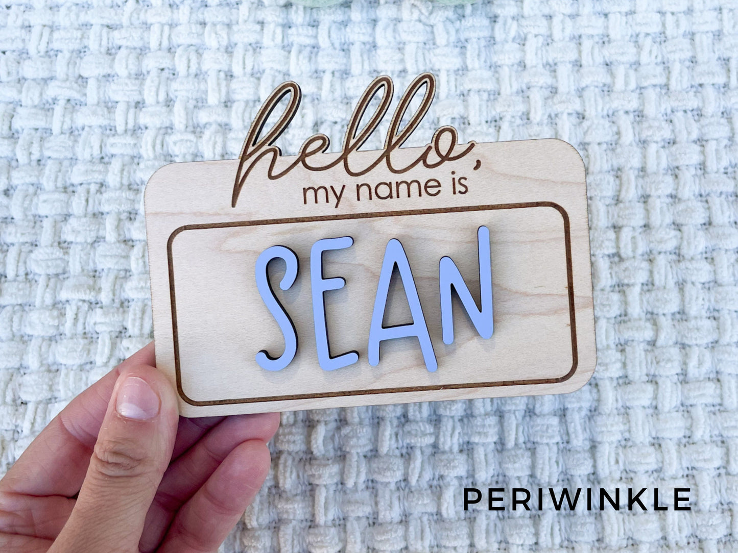 Hello My Name is Birth Announcement Sign for Hospital, Baby Name Sign, Newborn Baby Name Announcement Sign, Newborn Photo Prop