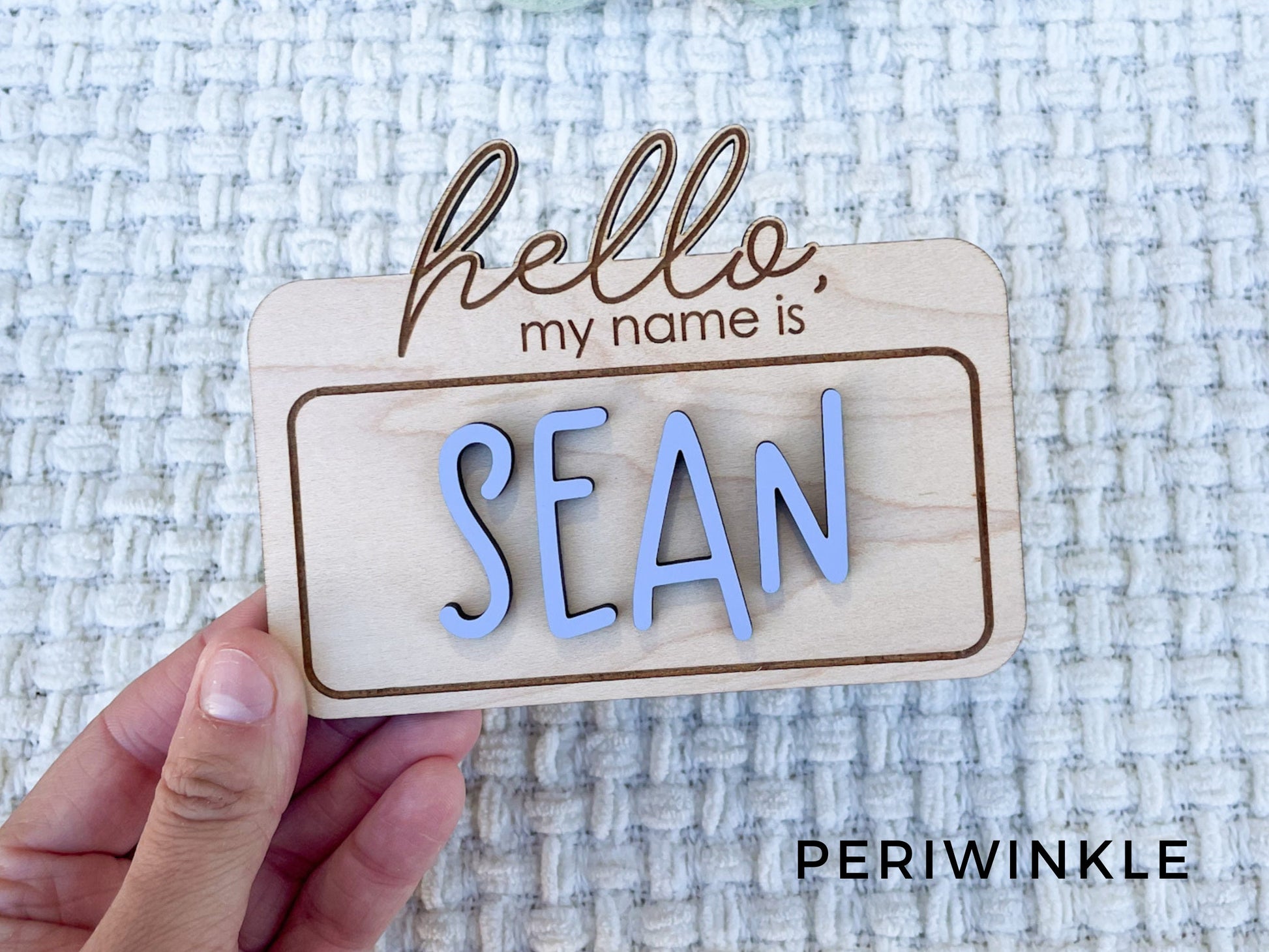 Hello My Name is Birth Announcement Sign for Hospital, Baby Name Sign, Newborn Baby Name Announcement Sign, Newborn Photo Prop