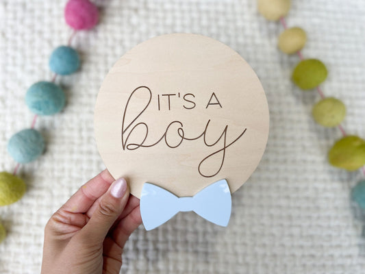 It's a Girl It's a Boy Gender Announcement, She's Here Hospital Gender Reveal, It's a Girl Boy Sign for Hospital, Girly Bow Hospital Sign