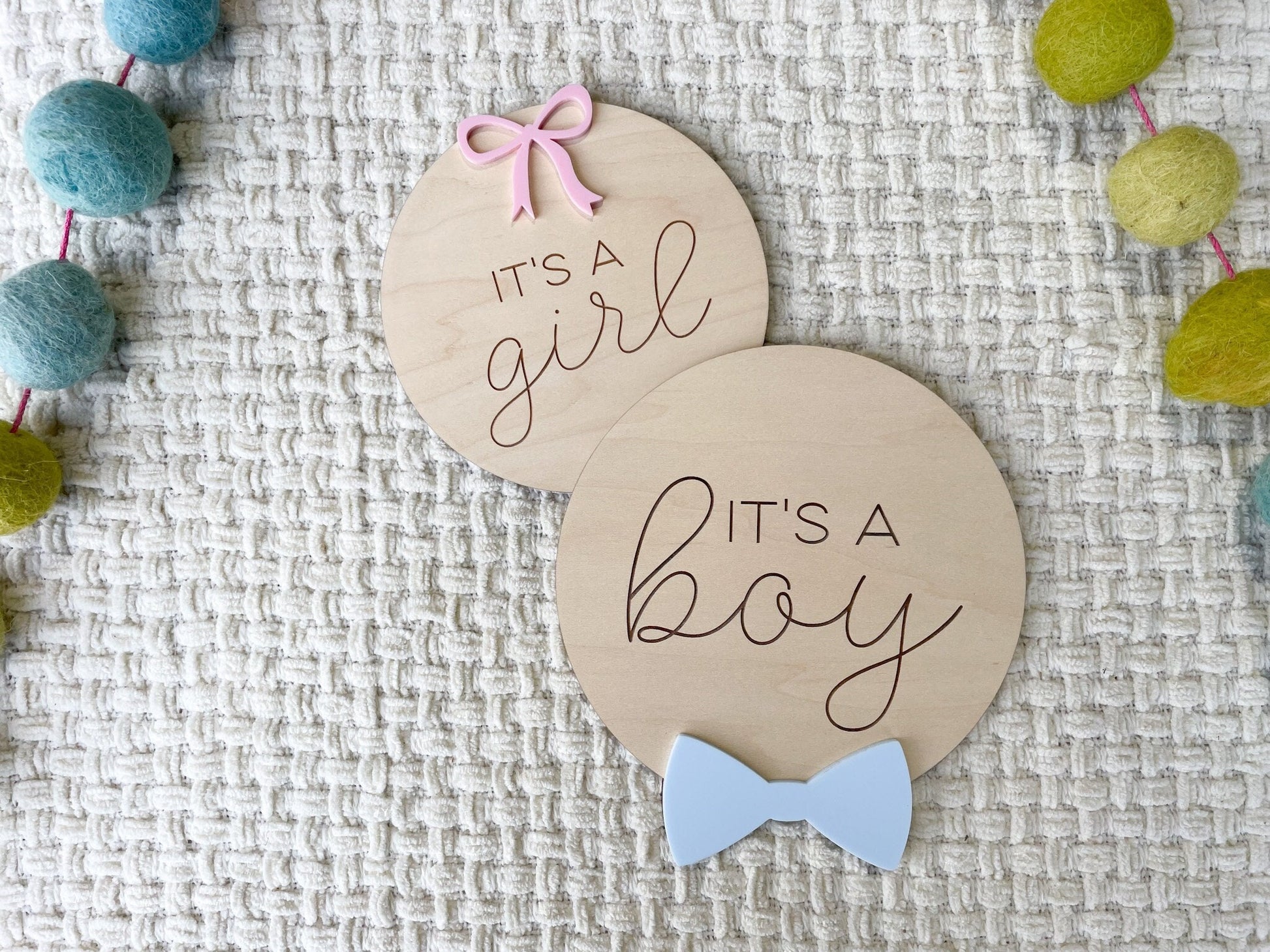 It's a Girl It's a Boy Gender Announcement, She's Here Hospital Gender Reveal, It's a Girl Boy Sign for Hospital, Girly Bow Hospital Sign