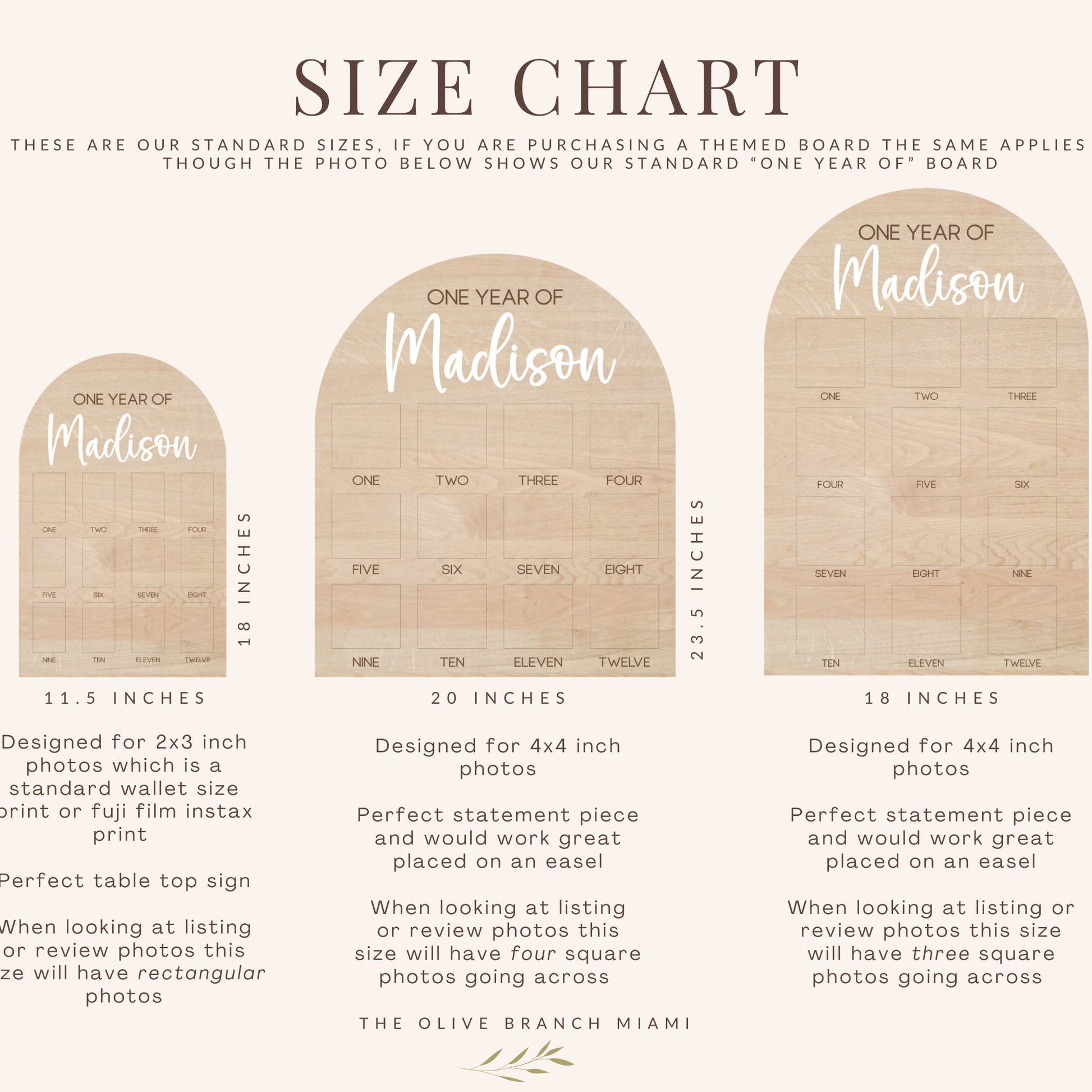 One Year of Photo Board, Custom Theme First Year Board, Baby's my first year sign, 12 month Birthday Decor, 1st Birthday Photo Collage,
