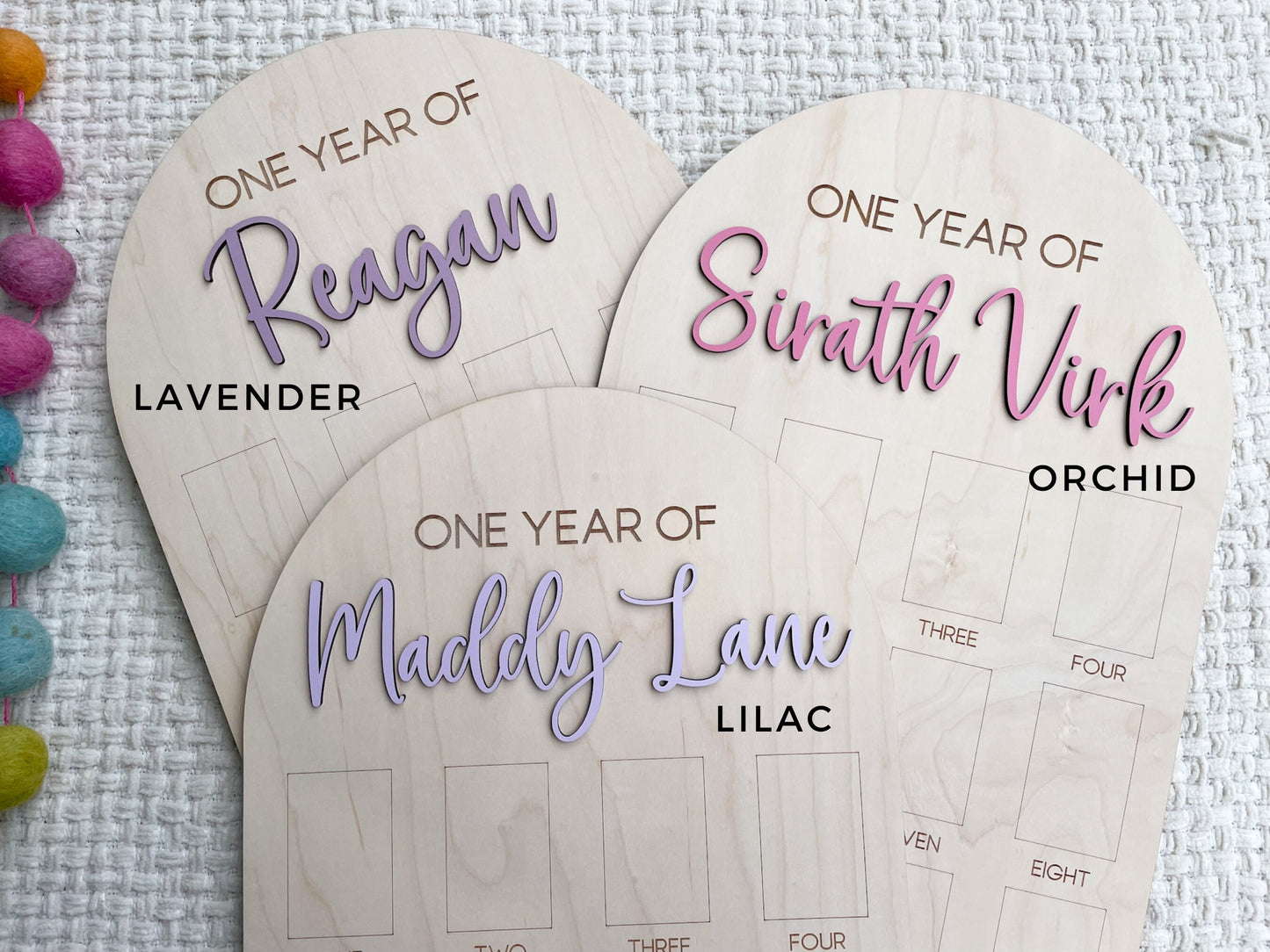 My First Year Board, One Year of Photo Board, First Year Board, First Birthday Decor, Baby's my first year sign 4x6, One Year Old Birthday