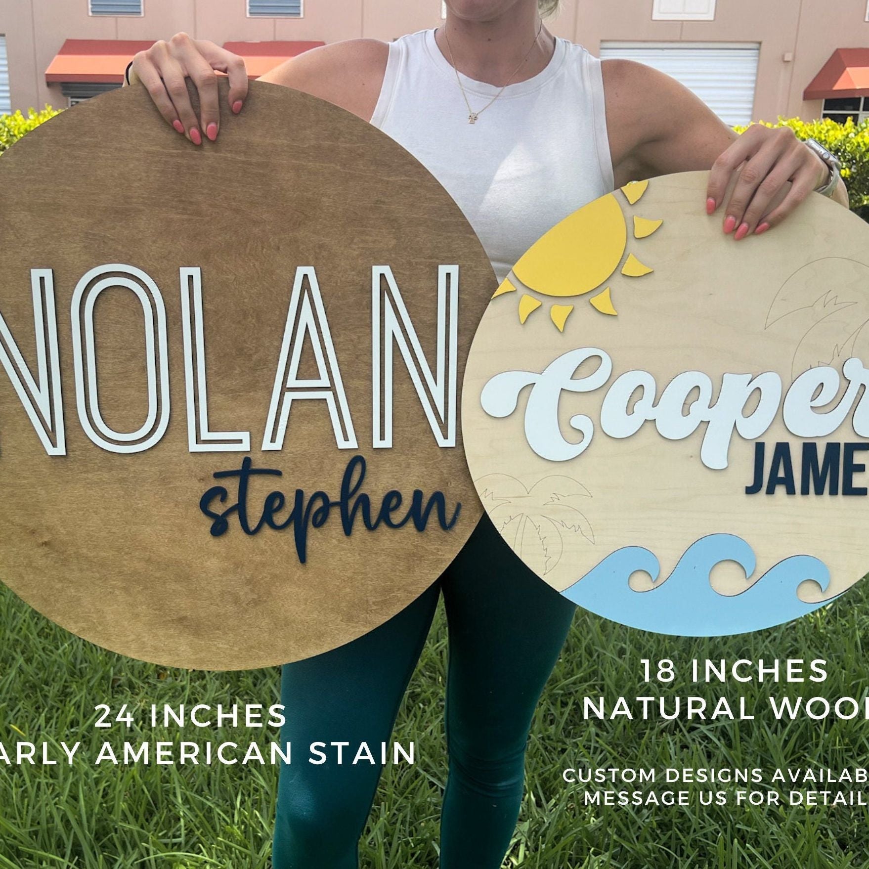 Nursery Round Name Sign, 3D Custom Name Sign, Boy Nursery Name Sign, Wood Baby Name Sign, Above Crib Name Sign, Name sign for nursery girl