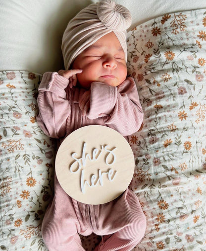 He's Here Hospital Gender Reveal, She's Here Sign, its a boy its a girl sign, Gender Reveal Sign, Baby Announcement Sign, Birth Announcement