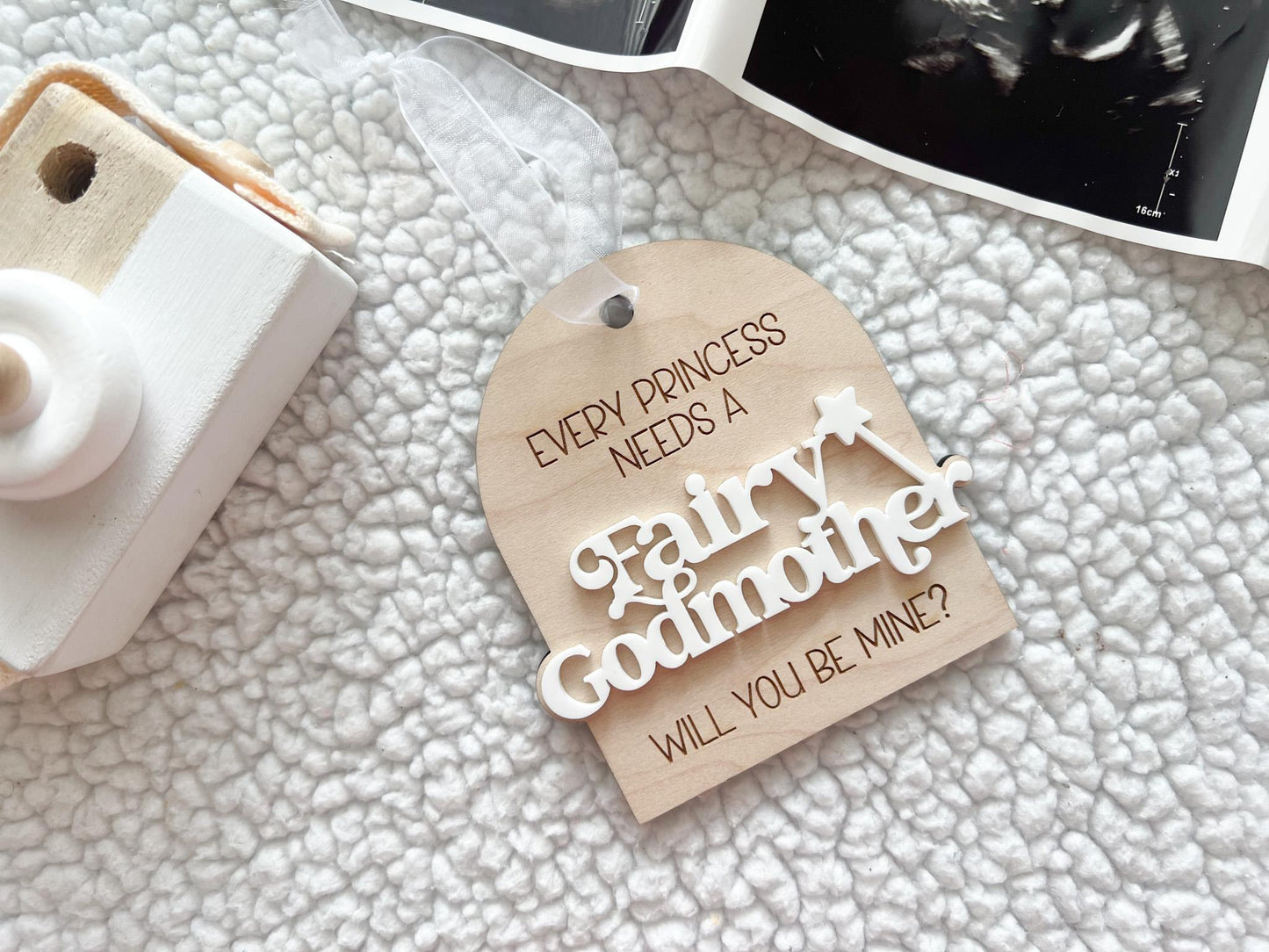 Every Princess Needs a Fairy Godmother, Will you be my Fairy Godmother Christmas Ornament, Godmother Proposal, Godmother Christmas Gift