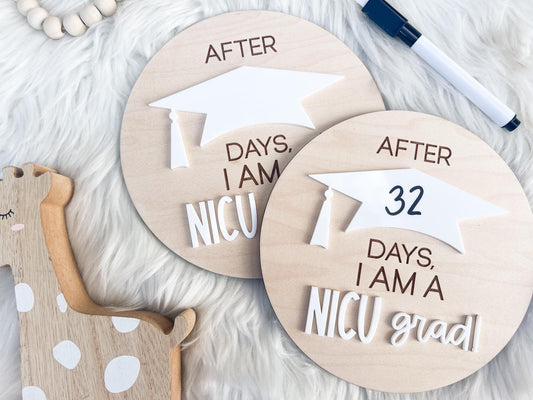 NICU Graduate Sign, I'm a NICU Grad Days in nicu sign for Hospital, nicu warrior gift, Peace Out nicu, nicu coming home