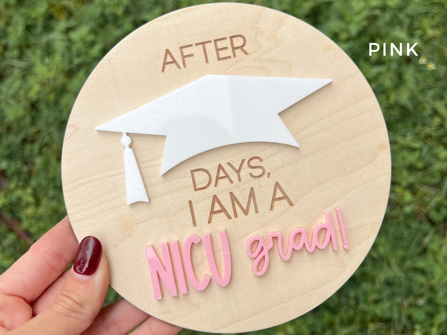 NICU Graduate Sign, I'm a NICU Grad Days in nicu sign for Hospital, nicu warrior gift, Peace Out nicu, nicu coming home