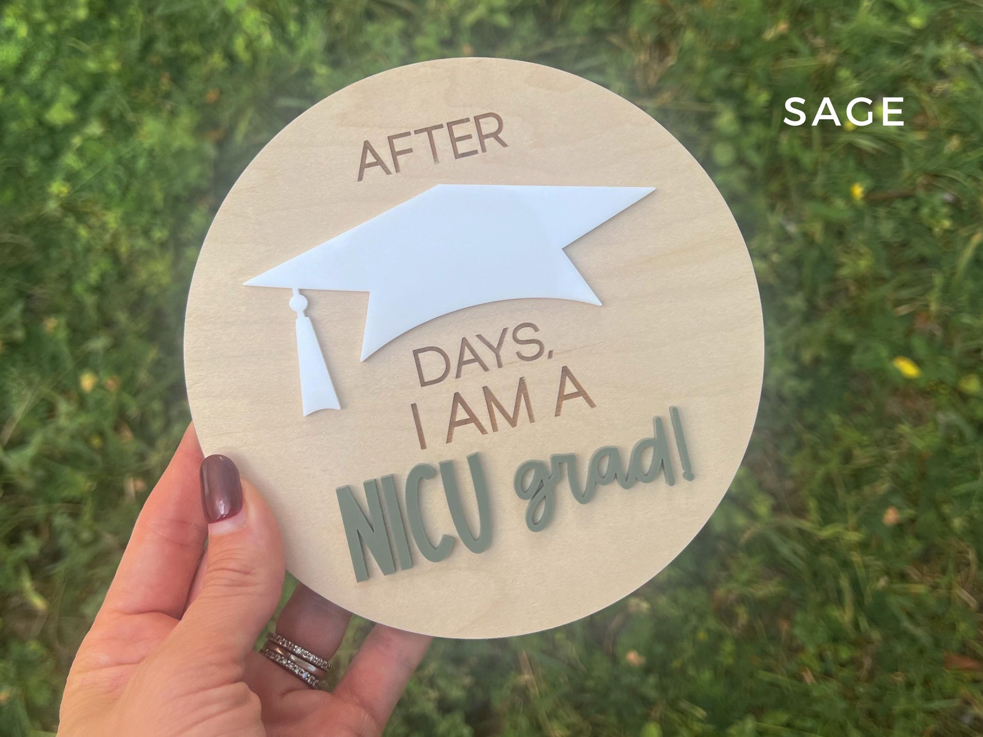 NICU Graduate Sign, I'm a NICU Grad Days in nicu sign for Hospital, nicu warrior gift, Peace Out nicu, nicu coming home
