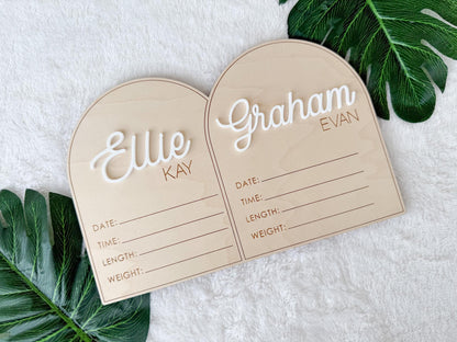 Twin Birth Announcement Sign, Twin Name Sign for Hospital, Twin Birth Stats Sign, Hospital Name sign for Twins, Baby Newborn Sign for Twins