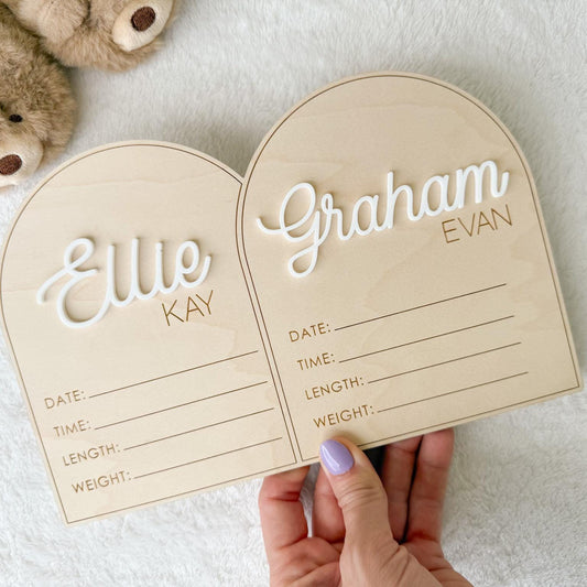 Twin Birth Announcement Sign, Twin Name Sign for Hospital, Twin Birth Stats Sign, Hospital Name sign for Twins, Baby Newborn Sign for Twins