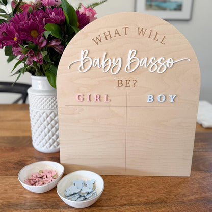Gender Reveal Voting Board, Boy or Girl Guessing Board, Gender Guessing Game Sign, He or She What Will Baby Be, Gender Reveal Party Ideas