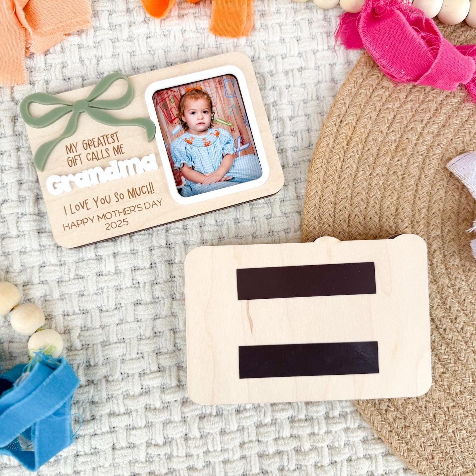 Mother’s Day Picture Frame, First Mother's Day Gift From Child, Mother's Day Gift for Grandma, Mother’s Day Photo Magnet, 2x3 Photo Frame