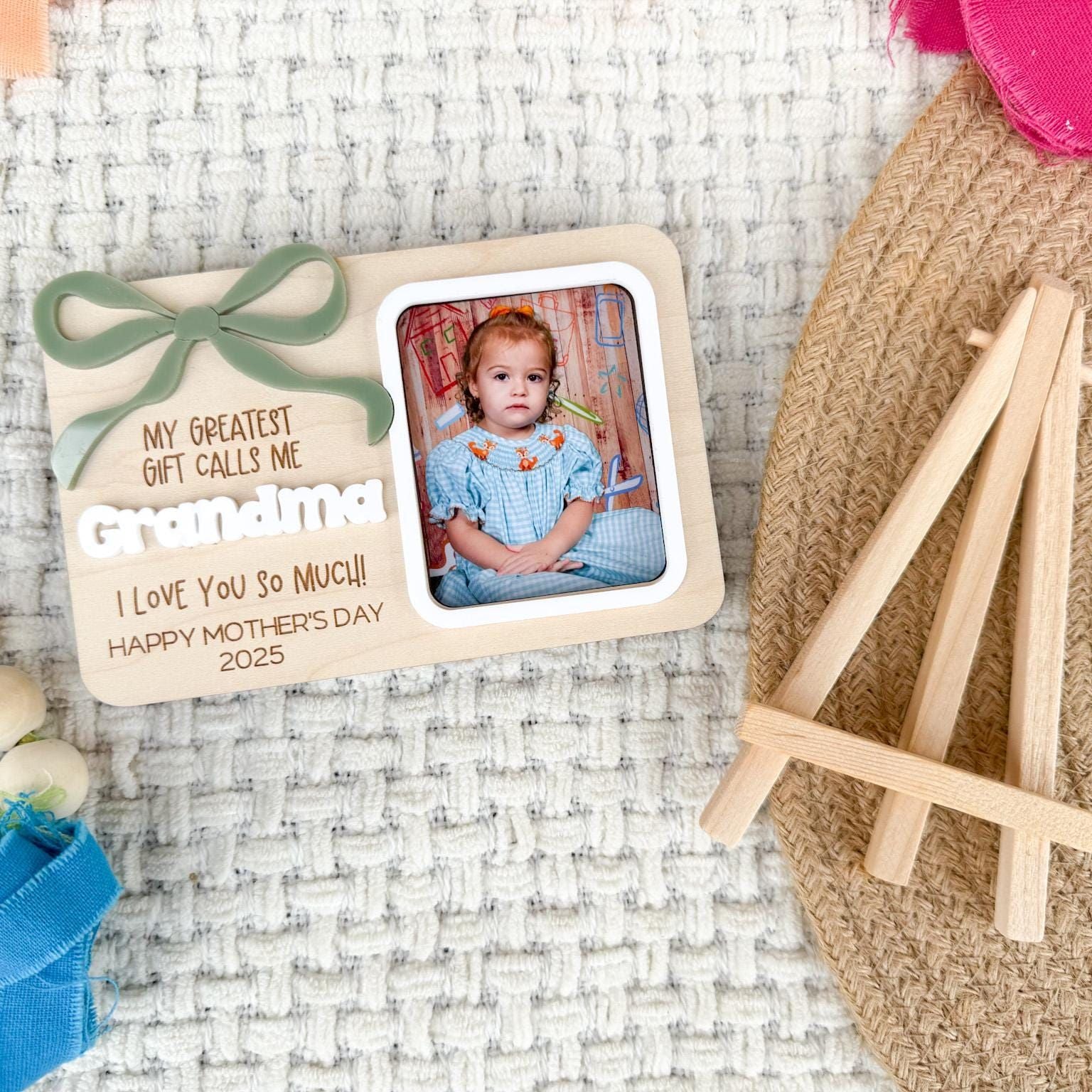 Mother’s Day Picture Frame, First Mother's Day Gift From Child, Mother's Day Gift for Grandma, Mother’s Day Photo Magnet, 2x3 Photo Frame