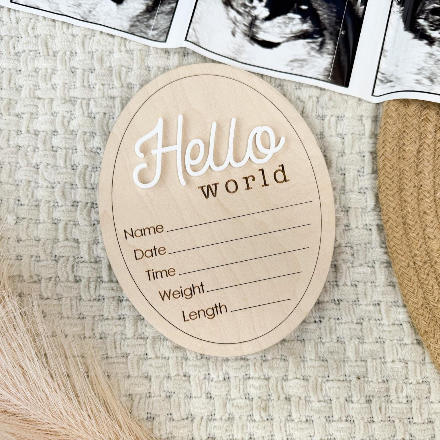 Hospital Gender Reveal It's a Boy It's a Girl Wooden Sign, Gender Reveal Hospital Sign, Gender Announcement Prop