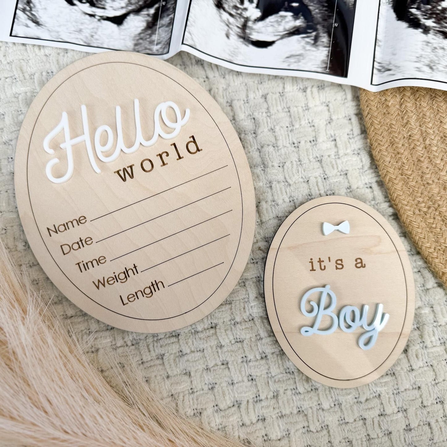 Hospital Gender Reveal It's a Boy It's a Girl Wooden Sign, Gender Reveal Hospital Sign, Gender Announcement Prop