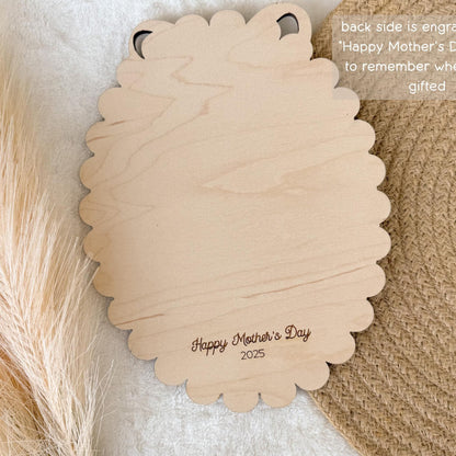 Mother's Day Gift From Child, Handmade gift for mom, DIY Kids Handprint Sign, Keepsake Gift For Baby's First Mother's Day Craft