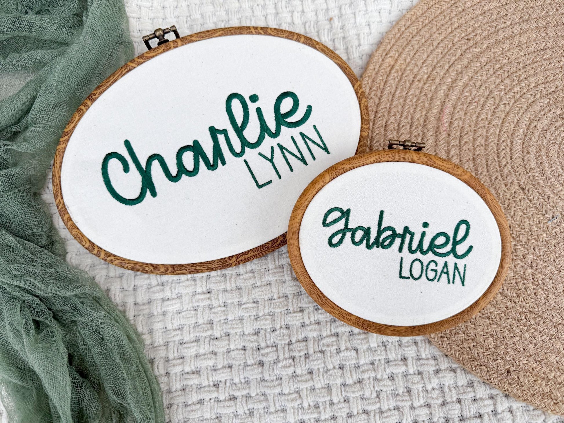 Embroidered Hospital Name Announcement, Embroidered Baby Name Sign Hospital, Embroidery Birth Announcement, Embroidery Hoop Nursery Decor