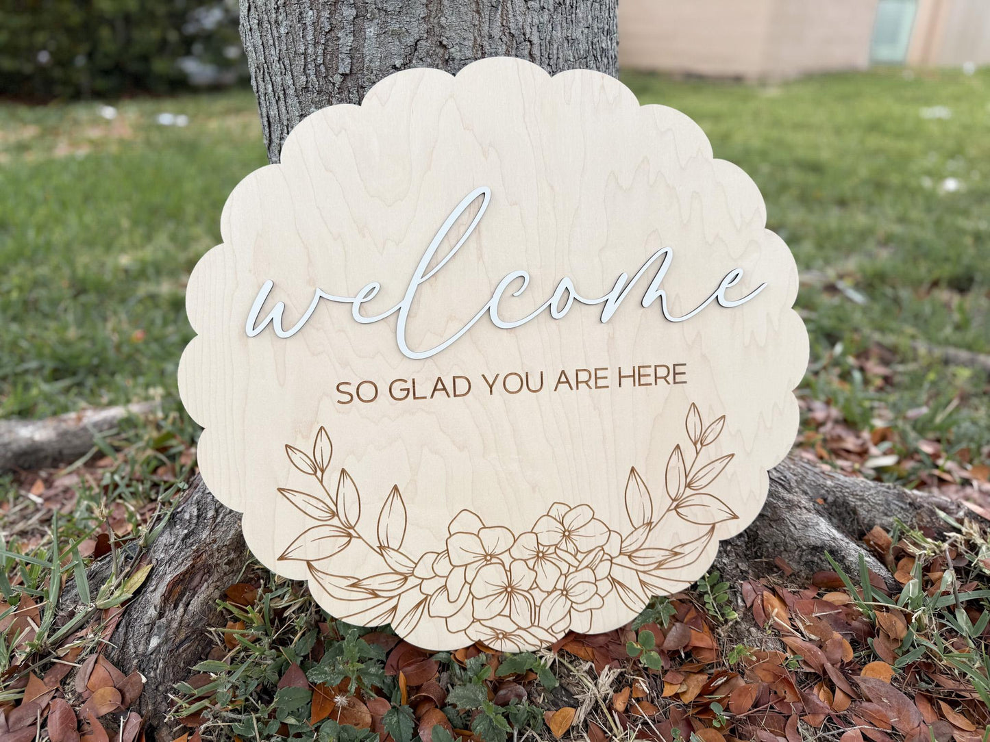Floral Welcome Sign, Large Wooden Welcome Sign For Bridal Shower, Baby in Bloom Baby Shower Sign, Elegant Event Welcome Sign