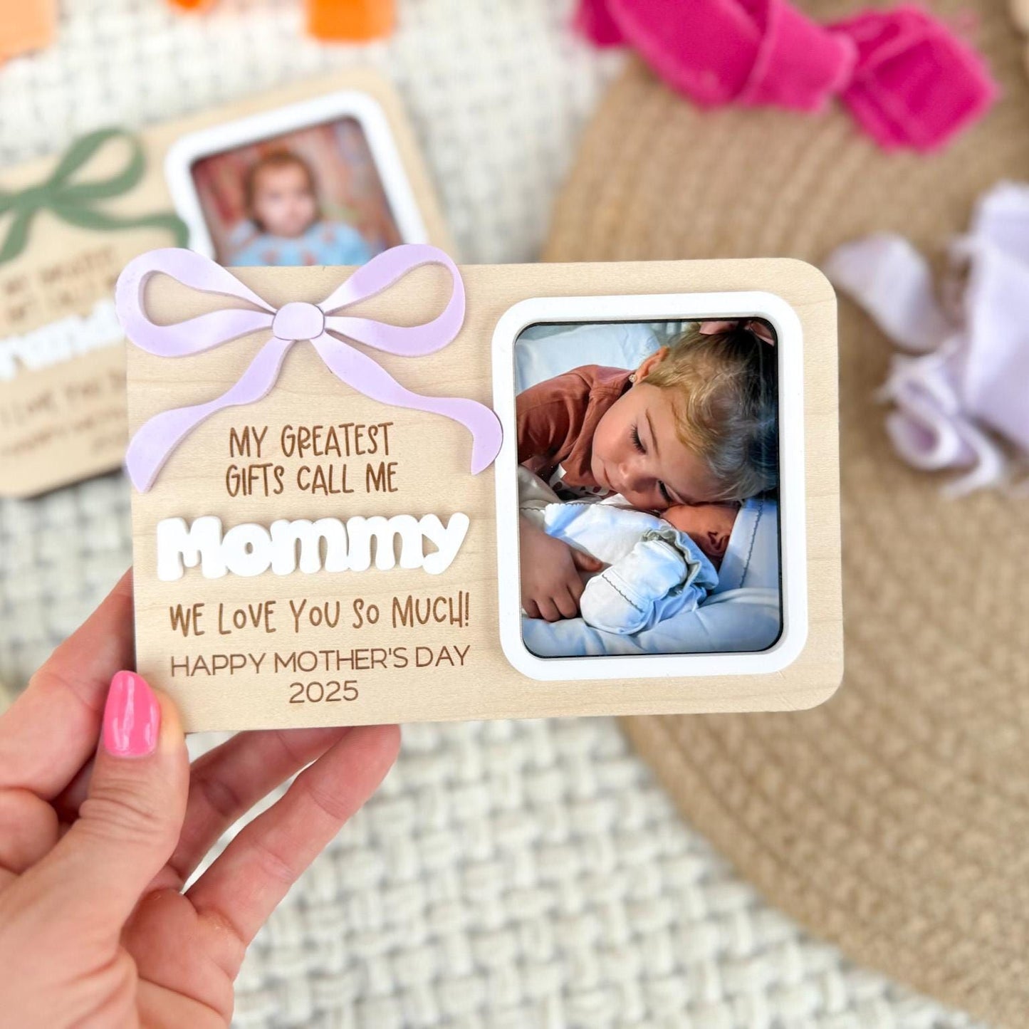 Mother’s Day Picture Frame, First Mother's Day Gift From Child, Mother's Day Gift for Grandma, Mother’s Day Photo Magnet, 2x3 Photo Frame
