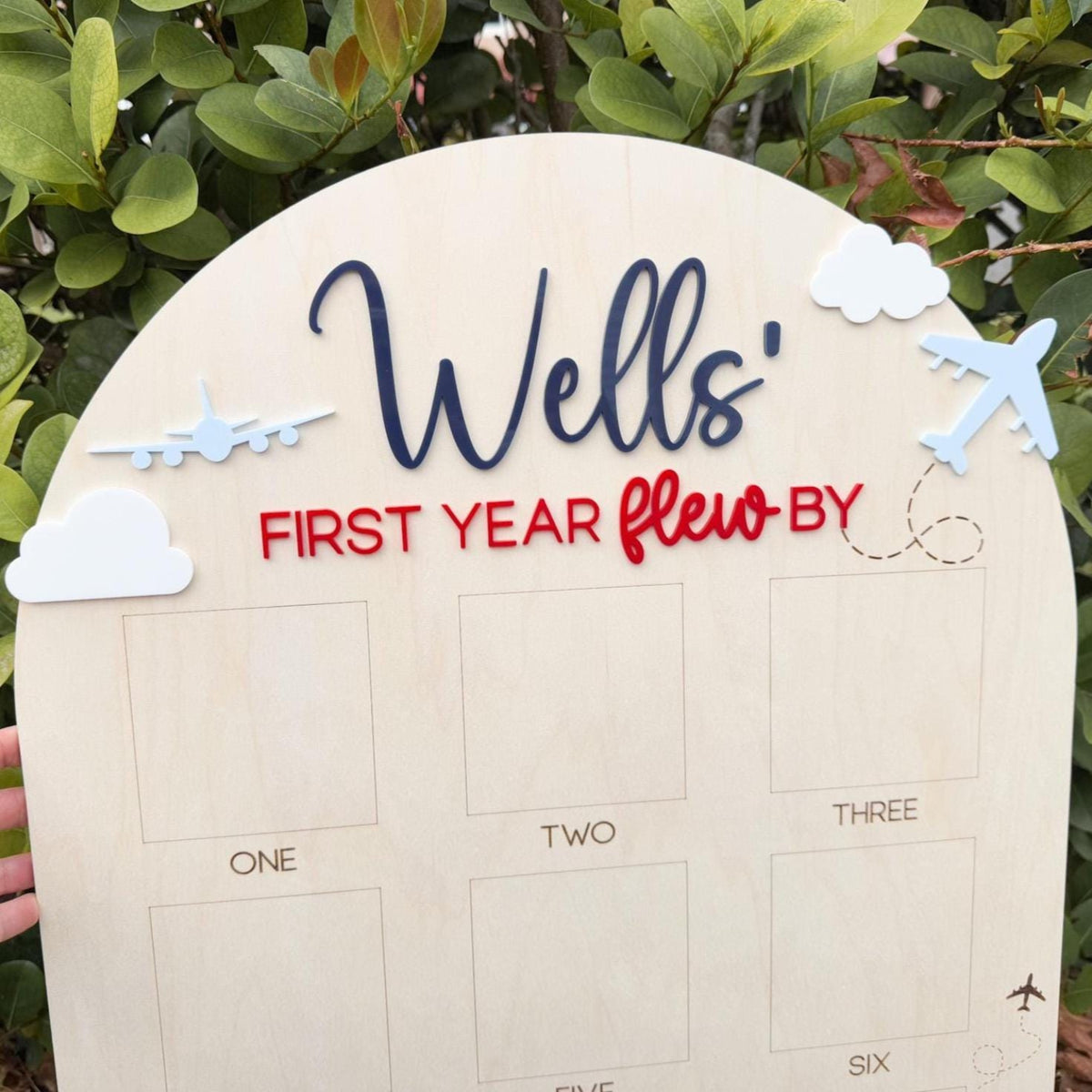 Time Flies First Birthday, Airplane First Year Photo Board, Airplane Birthday Sign, First Year Flew By One Year Photo Board, Airplane Party