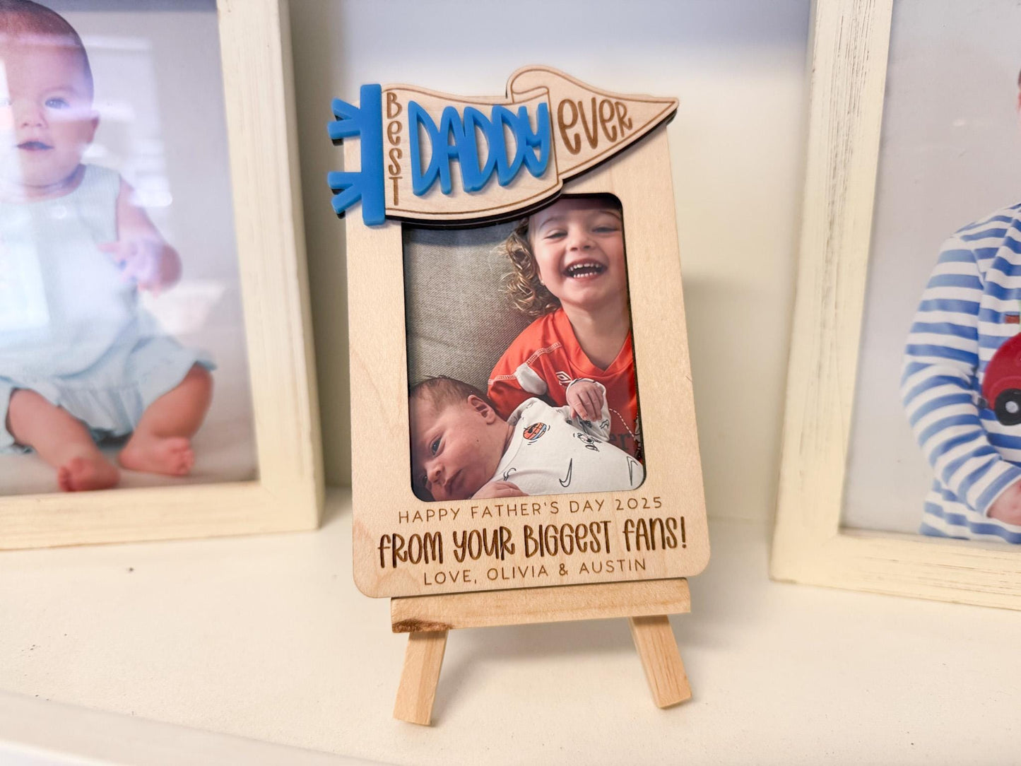 Father's Day Gift Idea, First Father’s Day Picture Frame Gift From Baby, Photo Frame for Dad or Grandpa, Best Dad Ever Gift for New Dad