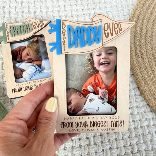 Father's Day Gift Idea, First Father’s Day Picture Frame Gift From Baby, Photo Frame for Dad or Grandpa, Best Dad Ever Gift for New Dad
