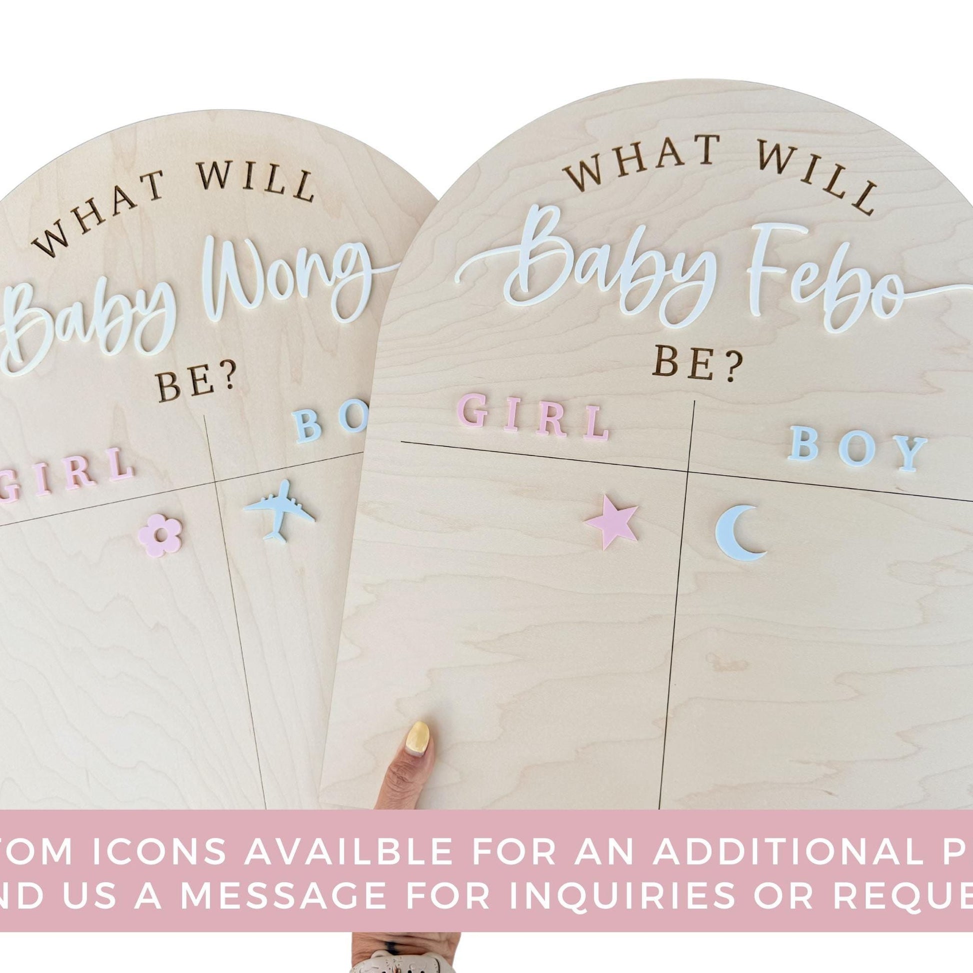 Gender Reveal Voting Board, Boy or Girl Guessing Board, Gender Guessing Game Sign, He or She What Will Baby Be, Gender Reveal Party Ideas