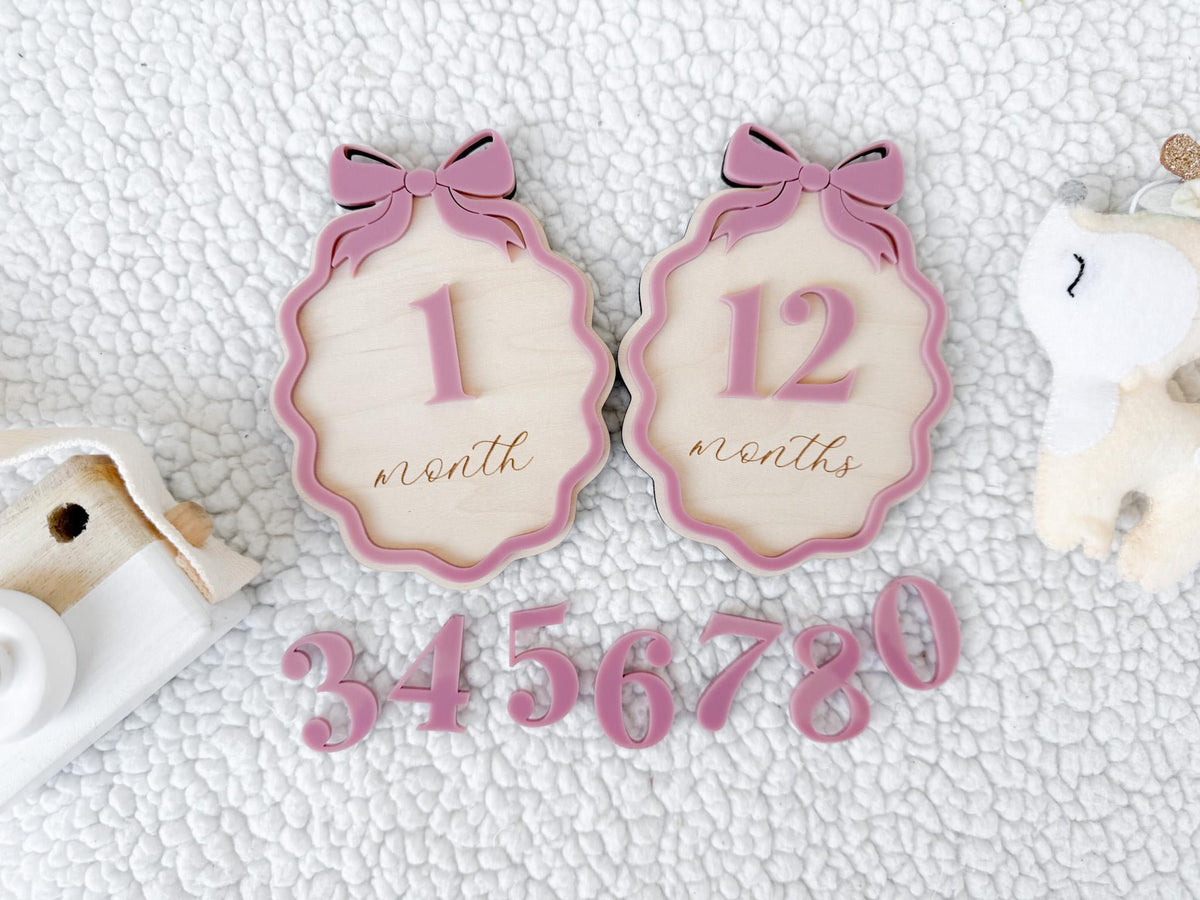 Baby Announcement Sign, Baby Girl Name Sign & Birth Stats Plaque for Birth Announcement, Baby Girl Gift Set, Hospital Birth Announcement