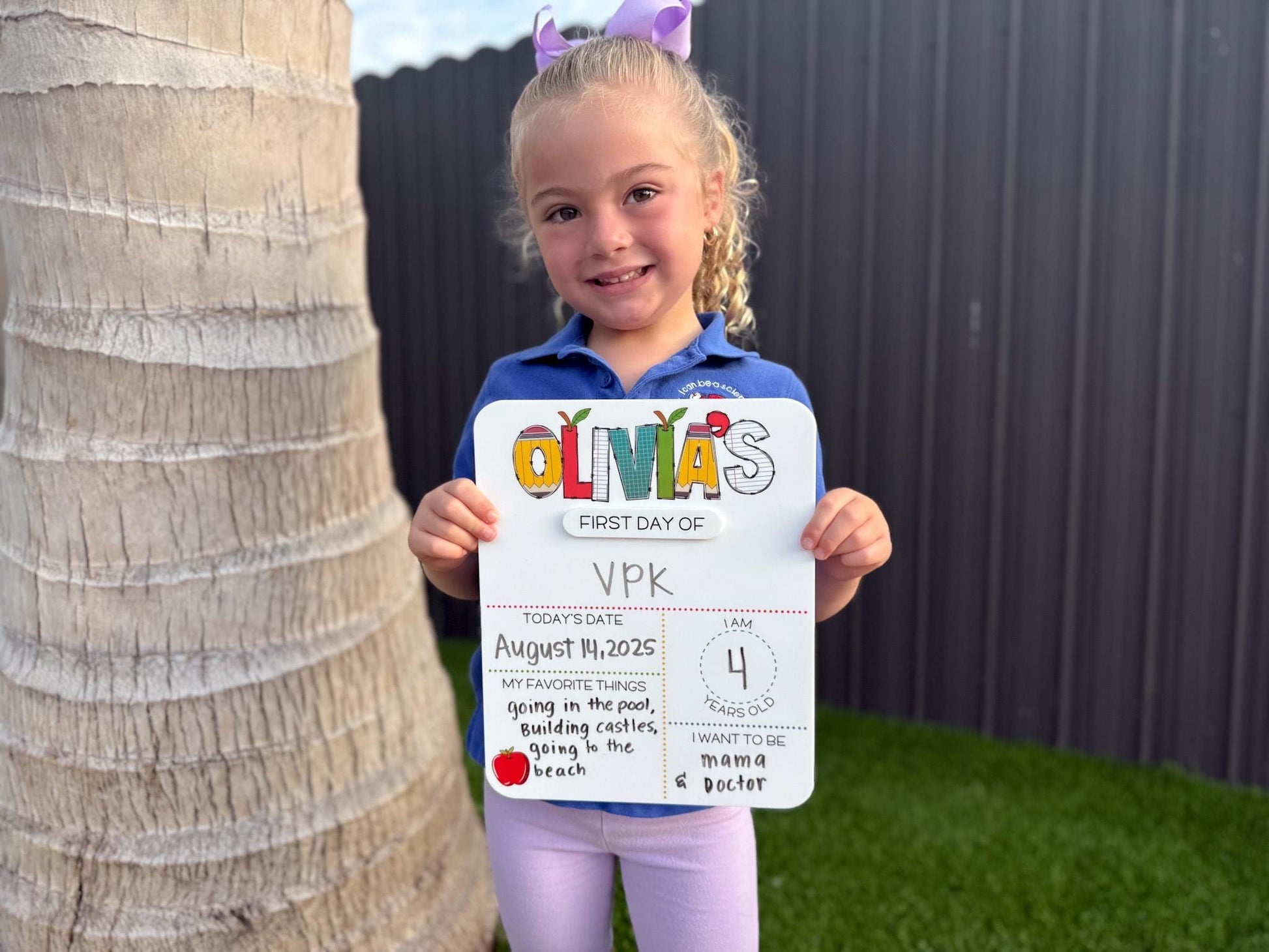 My First Day of School Sign, Back to School Board, First and Last Day of School Board, Reusable Sign for School Pictures