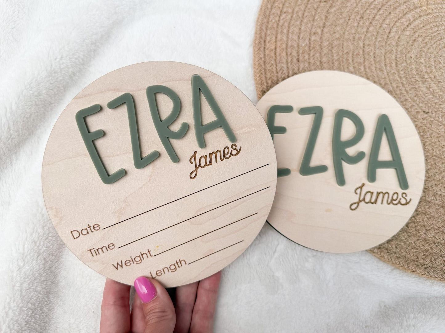 Baby Announcement Sign, Birth Announcement Sign for hospital, Baby Name Sign for Hospital, Birth Stats Newborn Baby Welcome Sign, Name Plate