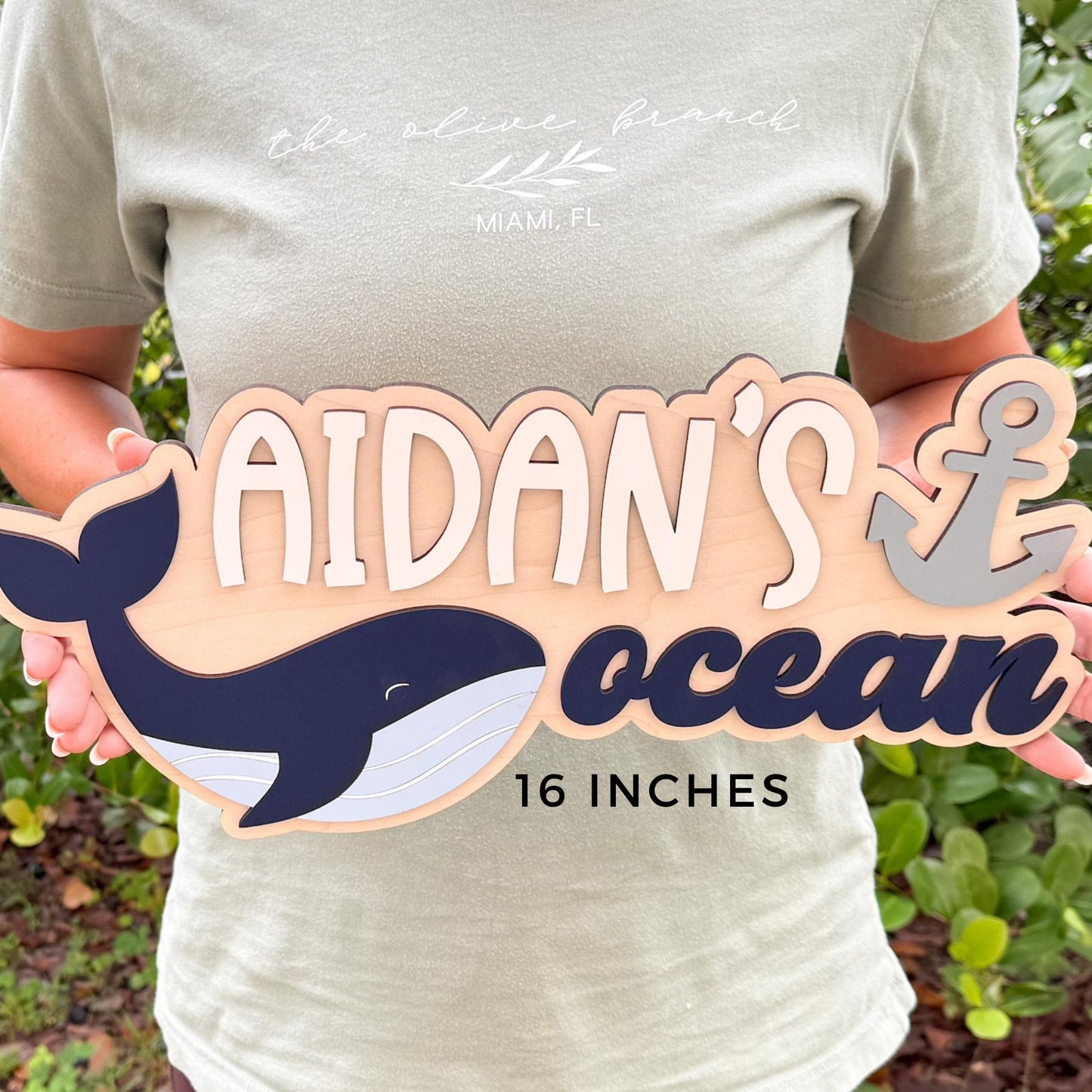 Custom Theme Nursery Name Sign, Under The Sea Kids Room Decor, Jungle Boy Name Sign, Safari Toddler Boy Room, Ocean Animal Art