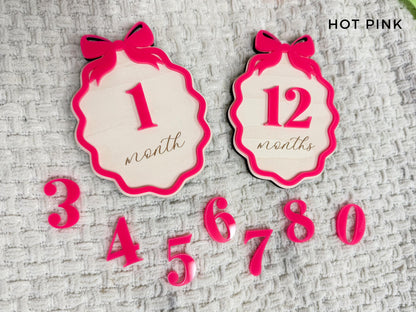 Baby Announcement Sign, Baby Girl Name Sign & Birth Stats Plaque for Birth Announcement, Baby Girl Gift Set, Hospital Birth Announcement