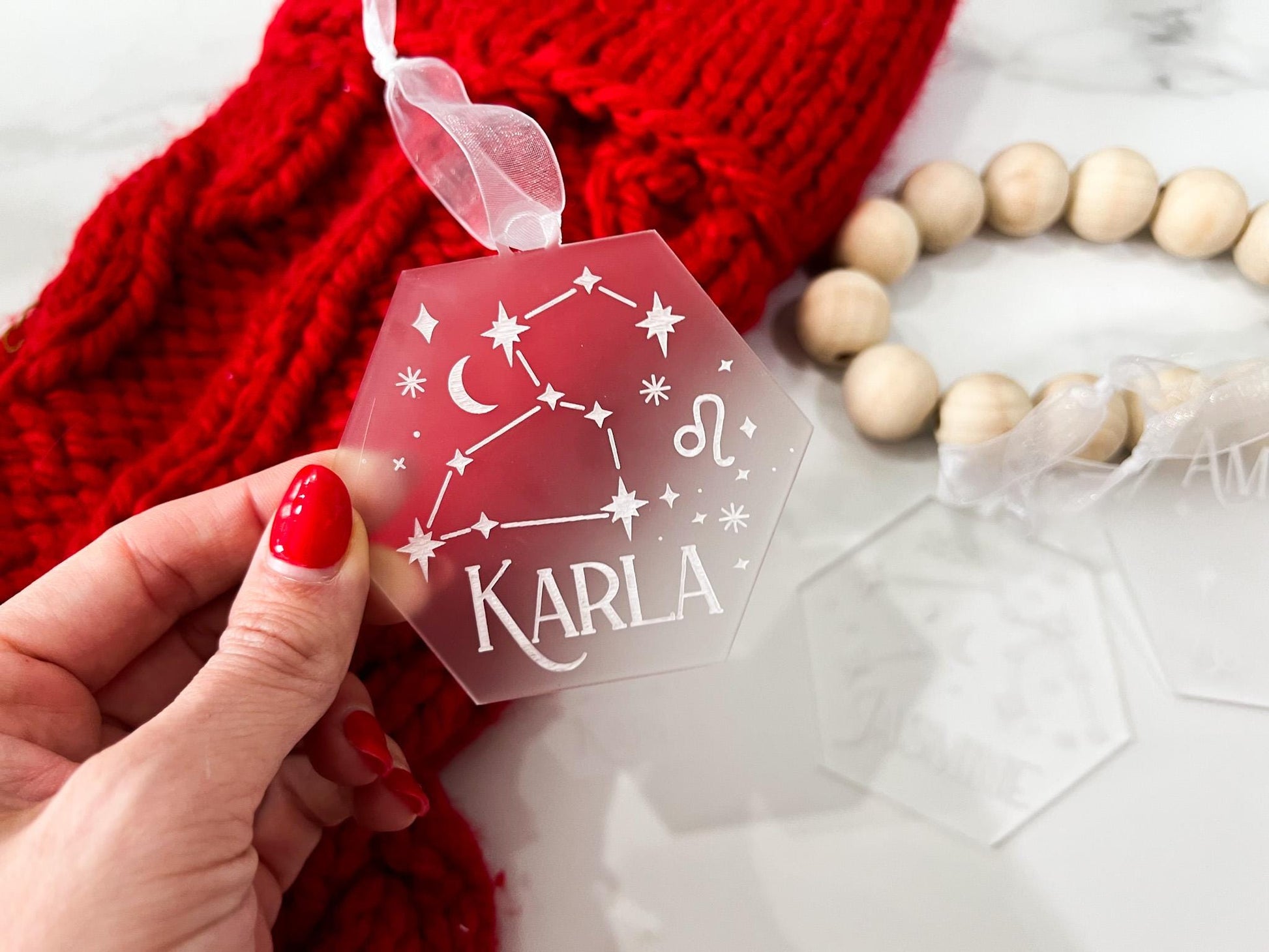 Zodiac Sign Christmas Ornament