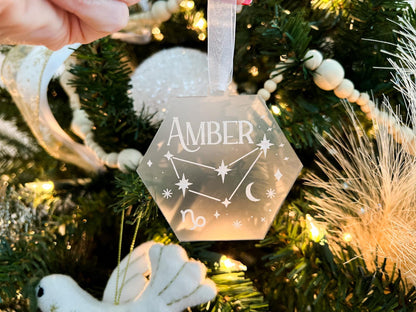 Zodiac Sign Christmas Ornament