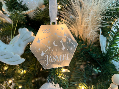 Zodiac Sign Christmas Ornament