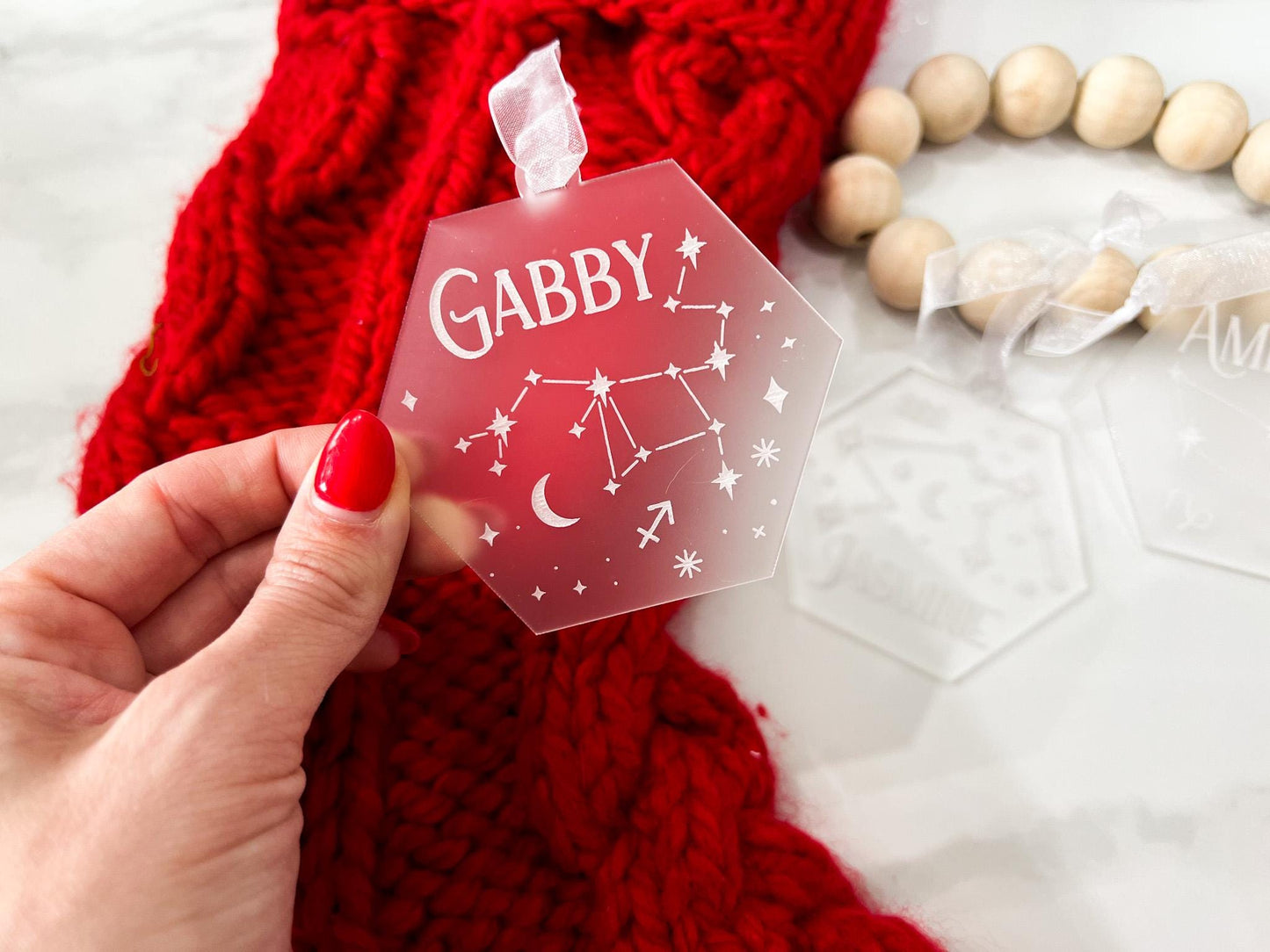 Zodiac Sign Christmas Ornament