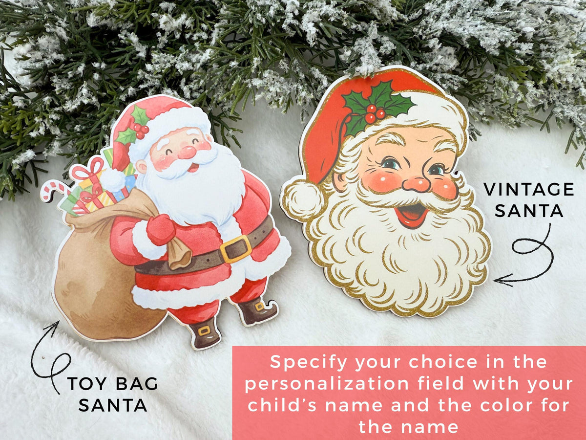 Christmas Box for Kids, Personalized Christmas Eve Box – Custom Holiday Crate with Name Plaque, Special Delivery Wooden Santa Gift Box