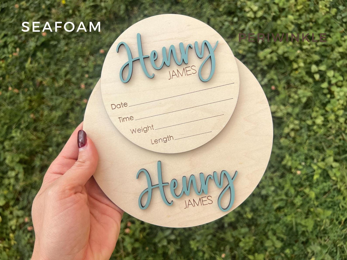 Baby Announcement Name Sign, Newborn Name Sign For Hospital, Name Plate Birth Announcement sign for Boy, Personalized Wood Sign Name Reveal
