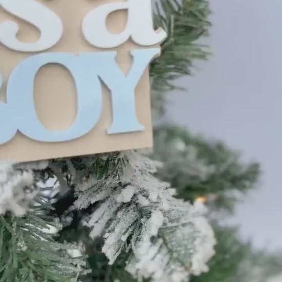It's a Boy It's A Girl Christmas Ornament, Holiday Gender Reveal Ornament, Pregnancy Announcement, Baby Coming Soon Christmas Ornament