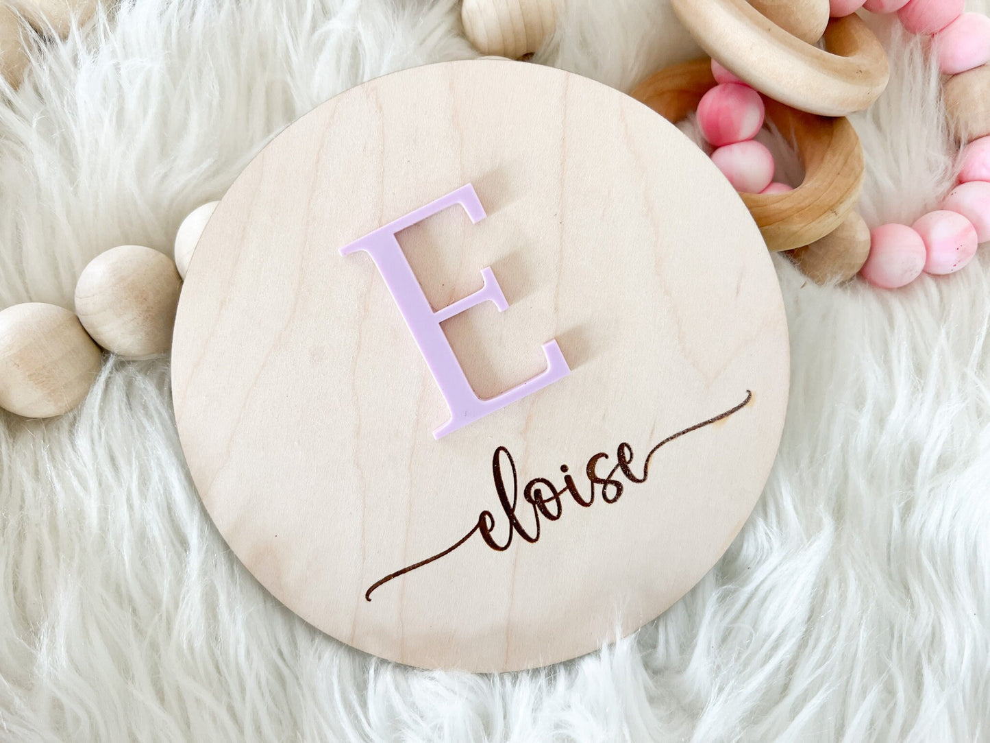 Baby Initial & Name Sign