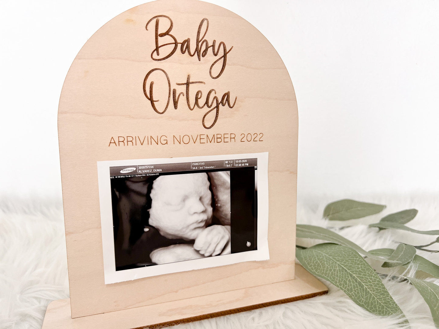 Personalized Arch Baby Footprint - Ultrasound Sign