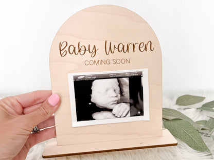 Personalized Arch Baby Footprint - Ultrasound Sign