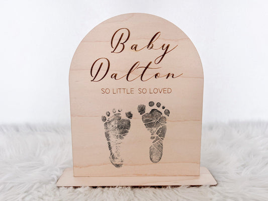 Personalized Arch Baby Footprint - Ultrasound Sign