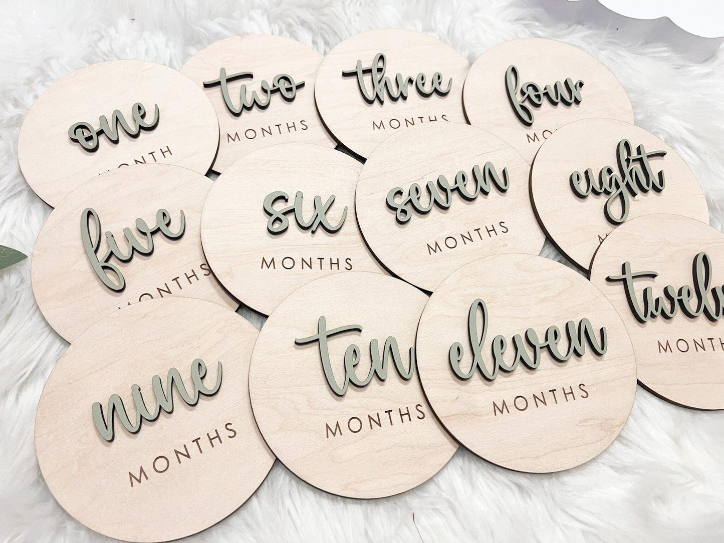 Baby Monthly Milestones - Wood Austin Style