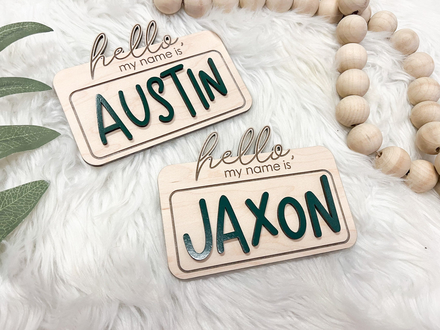 Hello My Name is Baby Name Sign